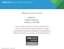 Certificate Vmware Professional Solution Provider