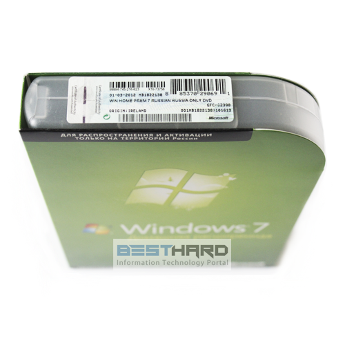 Microsoft Windows 7 Home Premium SP1 (x32/x64) BOX [GFC-02398]