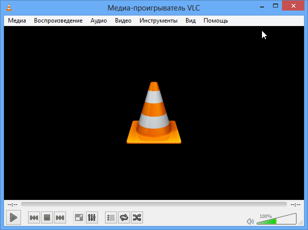 Интерфейс VLC Player Интерфейс VLC Player