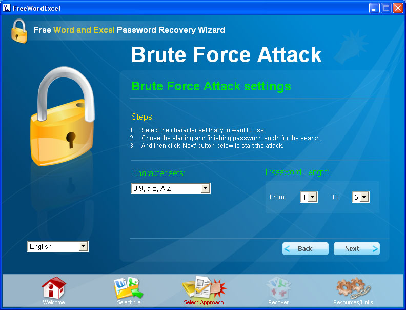 Скриншот FREE Word Excel password recovery Wizard Скриншот FREE Word Excel password recovery Wizard