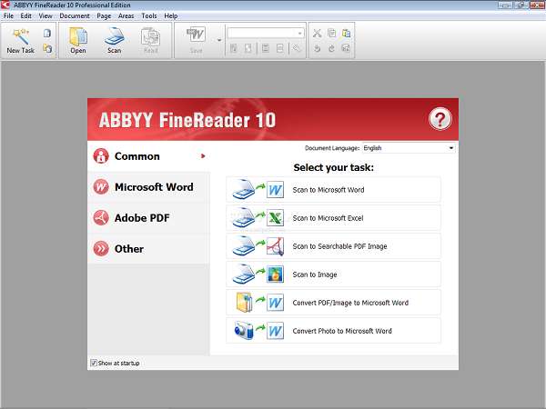 Скриншот к ABBYY FineReader 10 Скриншот к ABBYY FineReader 10