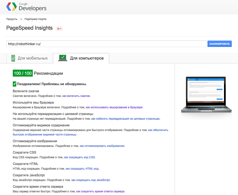 Скриншот к PageSpeed Insights Скриншот к PageSpeed Insights