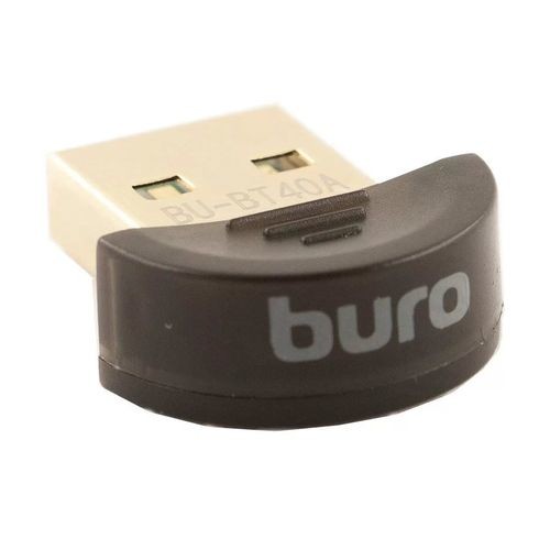 Адаптер USB Buro BU-BT40A Bluetooth 4.0+EDR class 1.5 20м черный [341952]