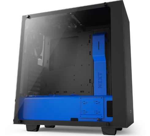 NZXT CA-S340W-B5 S340 ELITE MATTE BLACK/BLUE MID TOWER CHASSIS