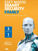 ESET NOD32 Smart Security Family – универсальная электронная лицензия на 1 год на 3 устройства или продление на 20 месяцев [NOD32-ESM-1220(EKEY)-1-3]