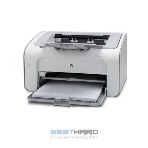 Принтер HP LaserJet Pro P1102 RU (Option ACB), лазерный, цвет: белый [ce651a]
