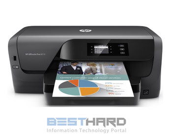 Принтер HP Officejet Pro 8210, струйный, цвет: черный [d9l63a]