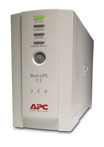 APC Back-UPS CS 350VA/210W, 230V, 4xC13 outlets (1 Surge & 3 batt.), Data/DSL protection, USB, PCh, user repl. batt., 2 year warranty