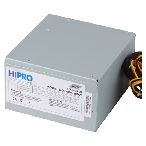 Блок питания HIPRO (HIPO DIGI) HPP-500W,  500Вт,  120мм,  серый [408454]