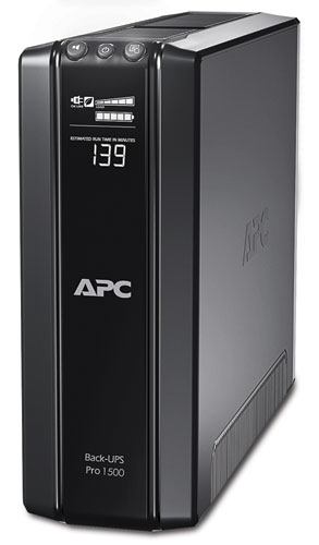 APC Back-UPS Pro Power Saving RS, 1500VA/865W, 230V, AVR, 10xC13 outlets (5 Surge & 5 batt.), XL (1хBR24BP(G)), Data/DSL protrct, 10/100 Base-T, USB, PCh, user repl. batt., 2 y warr.