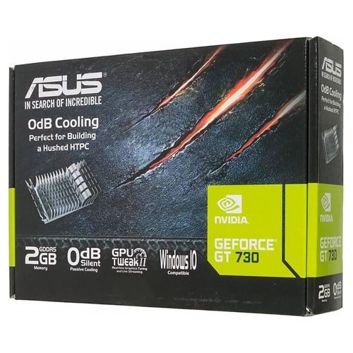 Видеокарта ASUS GeForce GT 730,  GT730-SL-2GD5-BRK,  2Гб, GDDR5, Ret [376520]