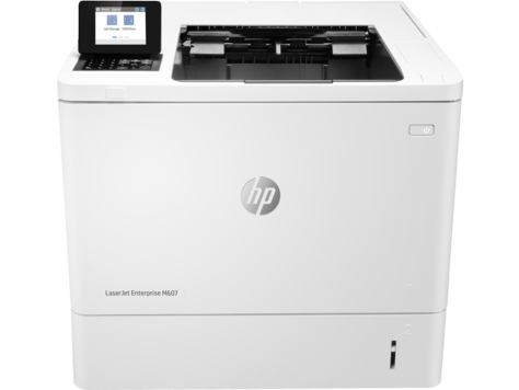 HP LaserJet Enterprise M607dn (A4, 1200dpi, 52ppm, 512Mb, 2 trays 100+550, duplex, USB/extUSBx2/GigEth, 1y warr, cartridge 11000  pages in box, repl. E6B68A)
