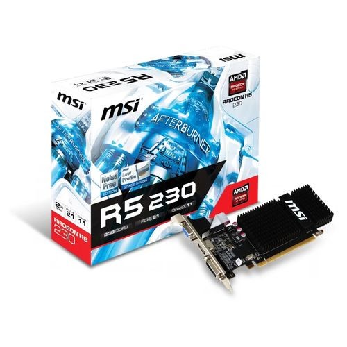 Видеокарта MSI Radeon R5 230,  R5 230 2GD3H LP,  2Гб, GDDR3, Low Profile,  Ret [957370]