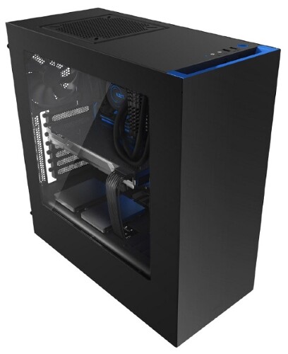 NZXT CA-S340MB-GB S340 BLACK/BLUE MID TOWER CHASSIS