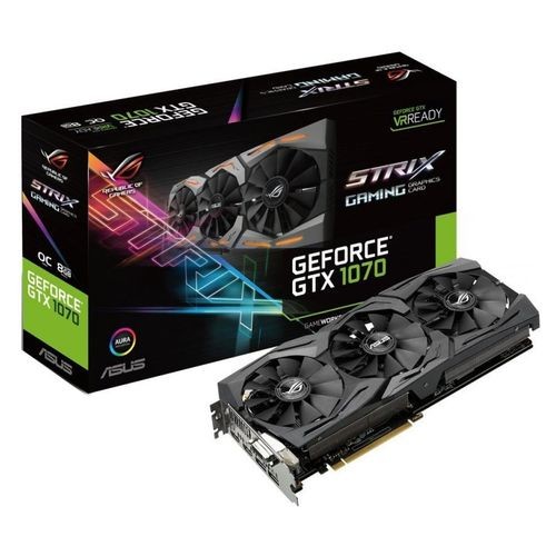 Видеокарта ASUS GeForce GTX 1070,  STRIX-GTX1070-8G-GAMING,  8Гб, GDDR5, OC,  Ret [384246]