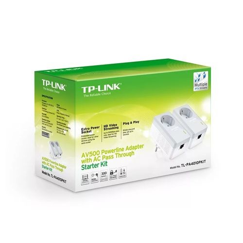 Сетевой адаптер HomePlug AV TP-LINK TL-PA4010PKIT Ethernet [282925]