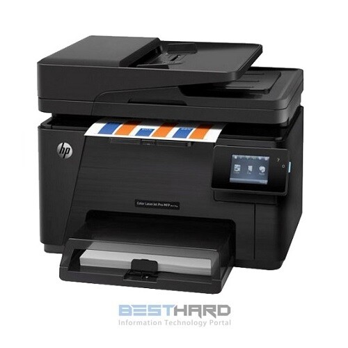 МФУ HP Color LaserJet Pro M177fw, A4, цветной, лазерный, черный [cz165a]
