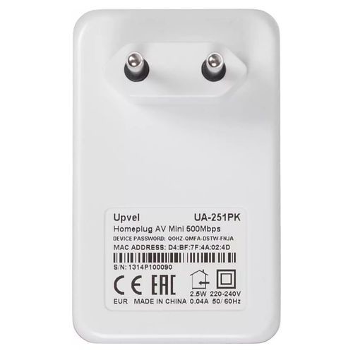 Сетевой адаптер HomePlug AV UPVEL UA-251PK Ethernet [923891]