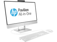 HP Pavilion I 24-xa0001ur NT 23,8" (1920x1080) Core i5- 8400T, 8GB DDR4 2666 (2x4GB), 1TB, Intel HD Graphics 630, no DVD, kbd&mouse wired, FHD Webcam, Snowflake White, DOS, 1Y Wty