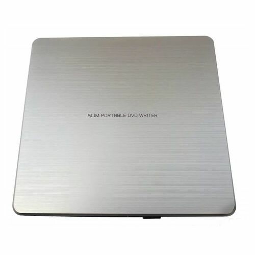 Оптический привод DVD-RW LG GP60NS60, внешний, USB, серебристый + черный,  Ret [284262]