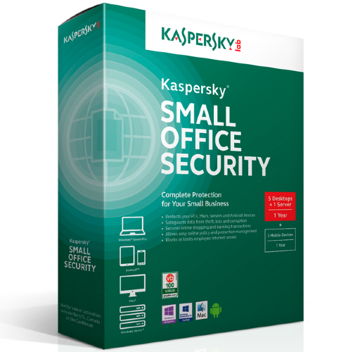 Kaspersky Small Office Security 6 for Desktops and Mobiles Russian Edition. 5-Mobile device; 5-Desktop; 5-User 1 year Renewal License Pack [KL4135RCEFR]
