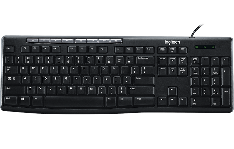 Logitech Keyboard K200, USB, Black [920-008814]