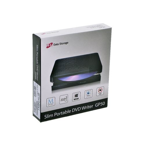 Оптический привод DVD-RW LG GP50NB41, внешний, USB, черный,  Ret [843380]