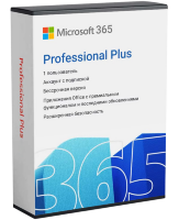Microsoft 365 Pro Plus (подписка на 1 год) для 5 устройств