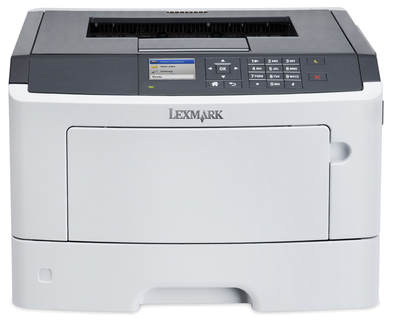 Lexmark Singlefunction Mono Laser MS417dn ( A4, 38 ppm, 256 Mb, 1 tray 150, USB,  Duplex, Cartridge 2500 pages in box, 1+3y warr. )