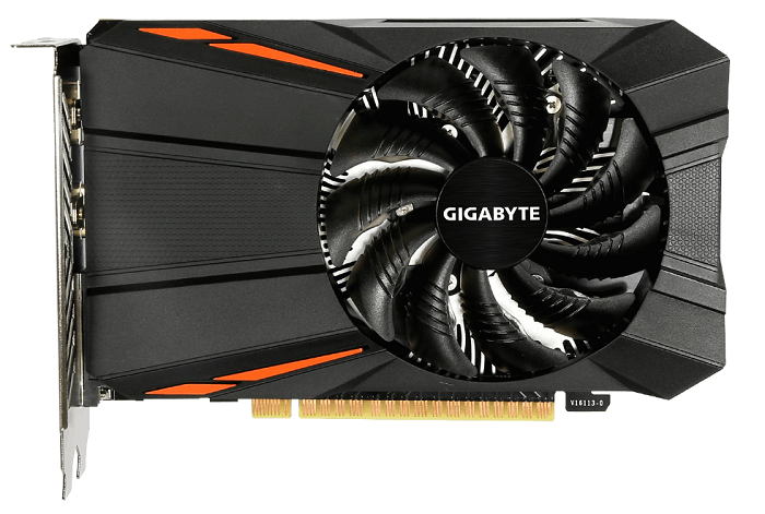 GIGABYTE GeForce GTX 1050TI, GV-N105TD5-4GD, 4Гб, GDDR5, OC, Rtl