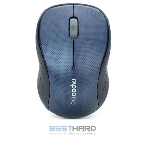 Мышь RAPOO 3000p оптическая беспроводная USB, синий [10825]