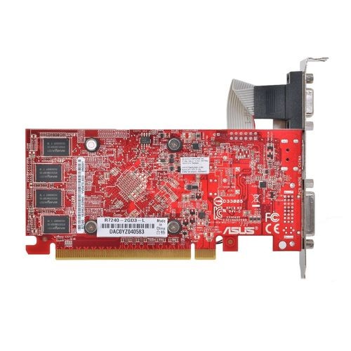 Видеокарта ASUS Radeon R7 240,  R7240-2GD3-L,  2Гб, DDR3, Low Profile,  Ret [845721]