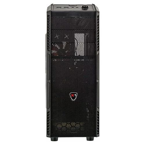 Корпус ATX AEROCOOL Xpredator X1 Black Edition, Midi-Tower, без БП,  черный [330956]