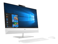 HP Pavilion I 27-xa0005ur NT 27" (1920x1080) Core i3-8100T, 4GB DDR4 2400 (1x4GB), 1TB, Intel HD Graphics 630, no DVD, kbd&mouse wired, FHD Webcam, Snowflake White (незначительное повреждение коробки)