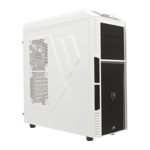 Корпус ATX AEROCOOL Xpredator X1 White Edition, Midi-Tower, без БП,  белый и черный [707019]
