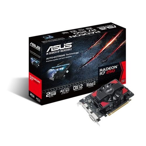 Видеокарта ASUS Radeon R7 250,  R7250-2GD5,  2Гб, GDDR5, Ret [388937]