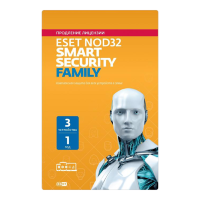 ESET NOD32 Smart Security Family - продление лицензии на 1 год на 3 устройства [NOD32-ESM-RN(EKEY)-1-3]