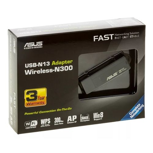 Сетевой адаптер WiFi ASUS USB-N13 USB [594693]