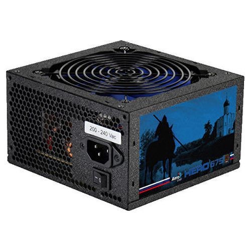 Блок питания AEROCOOL Hero 675,  650Вт,  120мм,  черный, retail [316536]