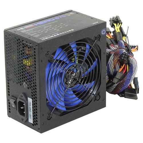 Блок питания AEROCOOL Hero 675,  650Вт,  120мм,  черный, retail [316536]