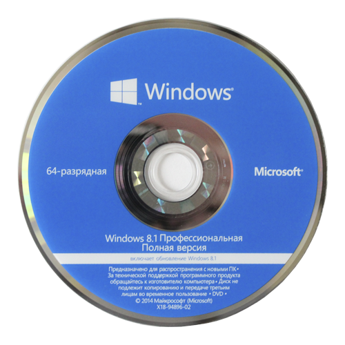 Microsoft Windows 8.1 Professional (x32/x64) RU OEM LCP [FQC-06968]