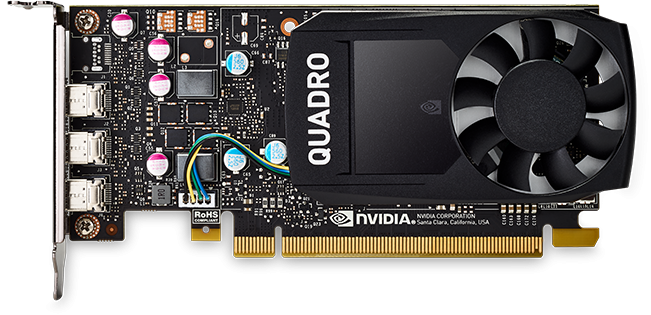 PNY Nvidia Quadro P400DVI 2GB DDR5, PCIE, 64-bit 256 Cores, 3*mDP1.4, 3*mDP to DVI-D SL adapter, ATX bracket, Retail