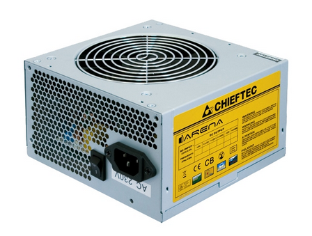 Chieftec PSU GPA-500S8 500W ATX2.3 APFC Bulk 12cm Fan Active PFC 20+4p; 4p; 6+1p; 3xSATA; 2xMolex+FDD