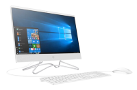 HP 22-c0041ur Touch 21,5" (1920x1080) Intel Core i7-8700T, 8GB DDR4-2400 SODIMM (1x8GB), SSD 256GB + 1TB, NVIDIA GT MX110, no DVD, USB kbd&mouse, Privacy VGA webcam, Snow White, Win10, 1Y Wty