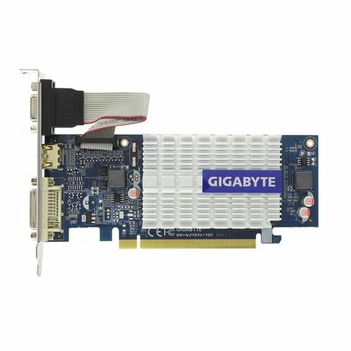 Видеокарта GIGABYTE GeForce 210,  GV-N210SL-1GI,  1Гб, DDR3, Low Profile,  Ret [650620]