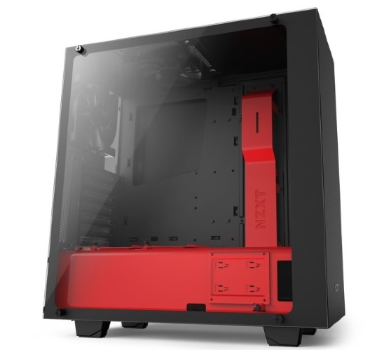 NZXT CA-S340W-B4 S340 ELITE MATTE BLACK/RED MID TOWER CHASSIS
