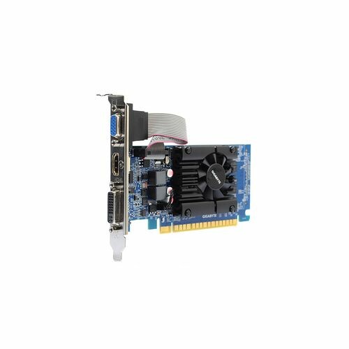 Видеокарта GIGABYTE GeForce GT 610,  GV-N610-2GI,  2Гб, DDR3, Low Profile,  Ret [349778]