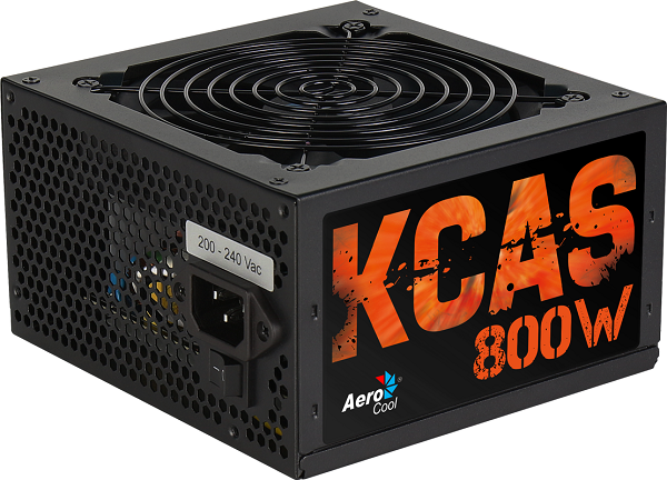 Блок питания Aerocool 800Вт Retail KCAS-800W ATX v2.3, 80+ Bronze, A.PFC, fan 12cm, Haswell Ready, 4x PCI-E (6+2-Pin), 7x SATA, 4x MOLEX