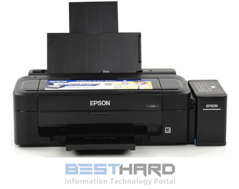 Принтер EPSON L132, струйный, цвет: черный [c11ce58403]