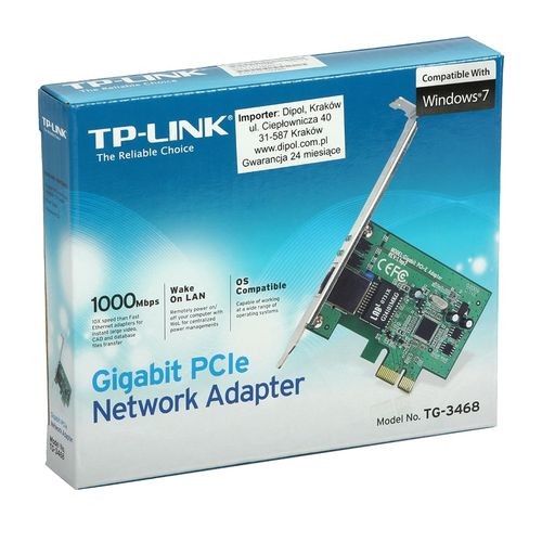 Сетевой адаптер Gigabit Ethernet TP-LINK TG-3468 PCI Express [896838]